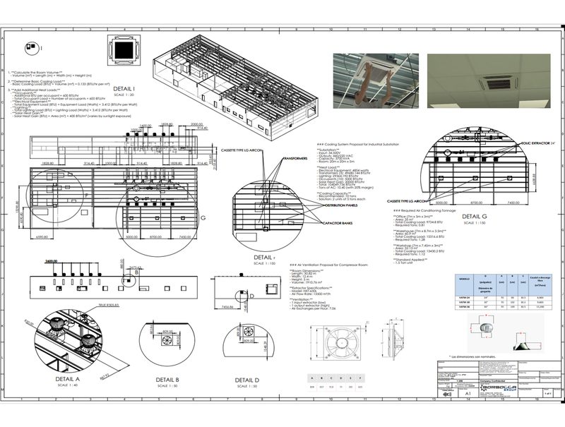 Construction drawings for the utility room.